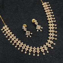 Round Neck Jadau Necklace Set 5988-65 - Dazzles Jewellery