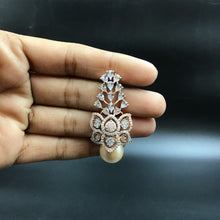 Light Zircon/AD Earring 4196-69 - Dazzles Jewellery