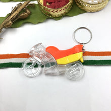 Kid's Boys Rakhi - Light Bike Keychain D369 - Dazzles Jewellery