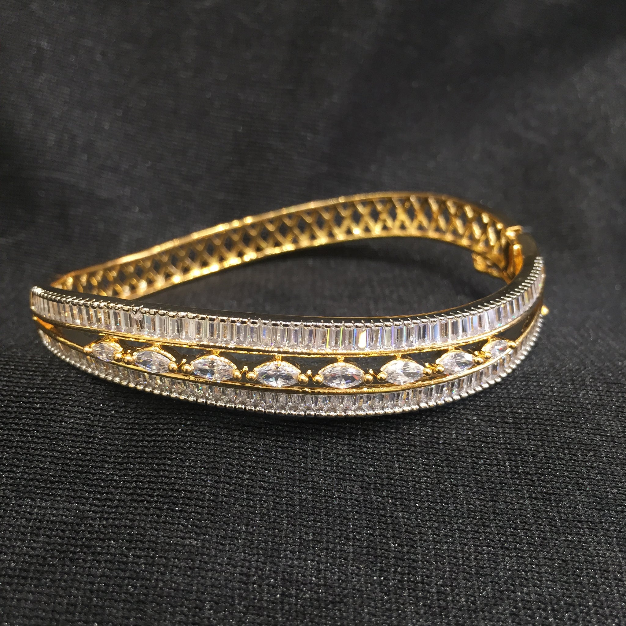 Zircon/AD Bracelet 6140-08 - Dazzles Jewellery