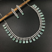 Round Neck Zircon/AD Necklace Set 3152-11 - Dazzles Jewellery