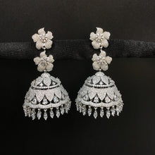 Jhumki Zircon/AD Earring 3360-08 - Dazzles Jewellery