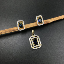 Light Zircon/AD Pendant Set 3447-68 - Dazzles Jewellery