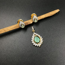 Zircon/AD Pendant Set 3325-08 - Dazzles Jewellery