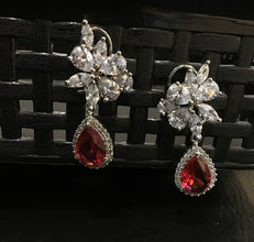 Zircon/AD Earring 1103-69 - Dazzles Jewellery
