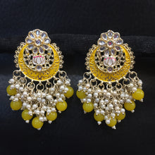 Chandbali Kundan Earring 4232-R - Dazzles Jewellery