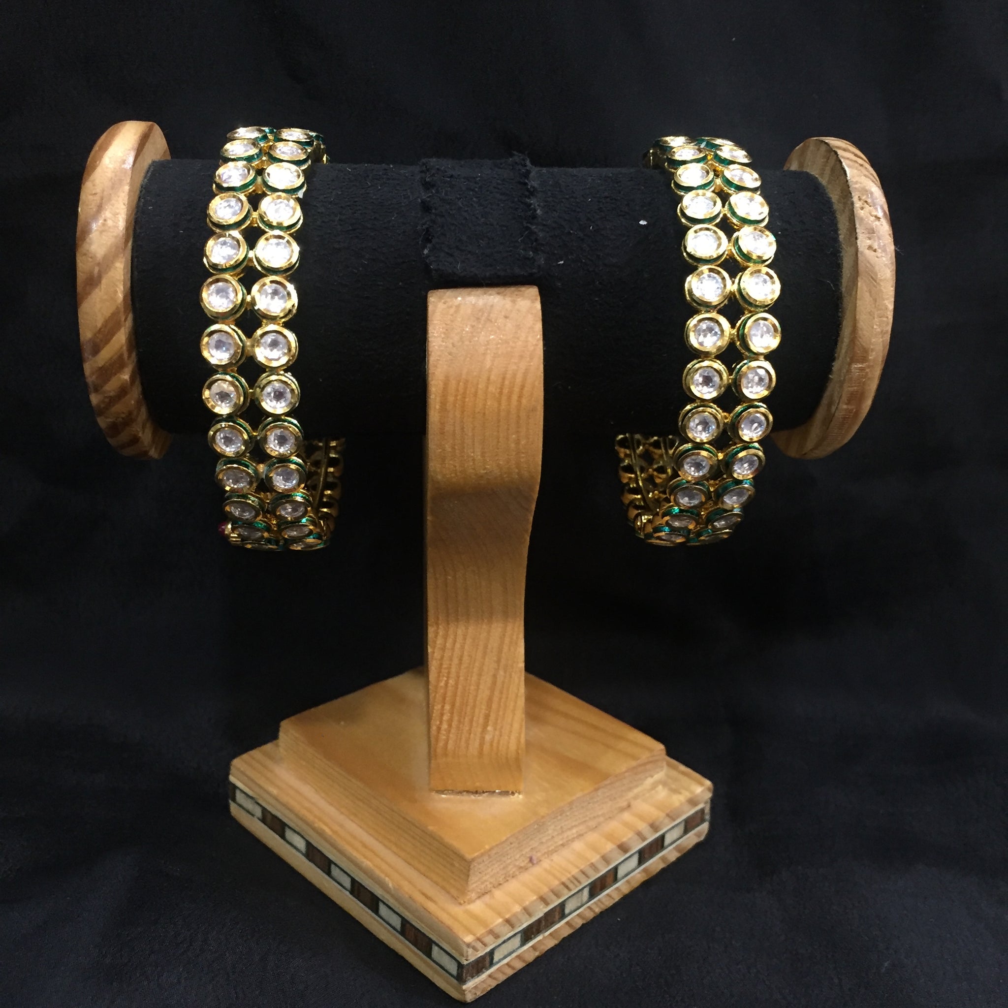 Kundan Bangles/Kada 4069-28 - Dazzles Jewellery