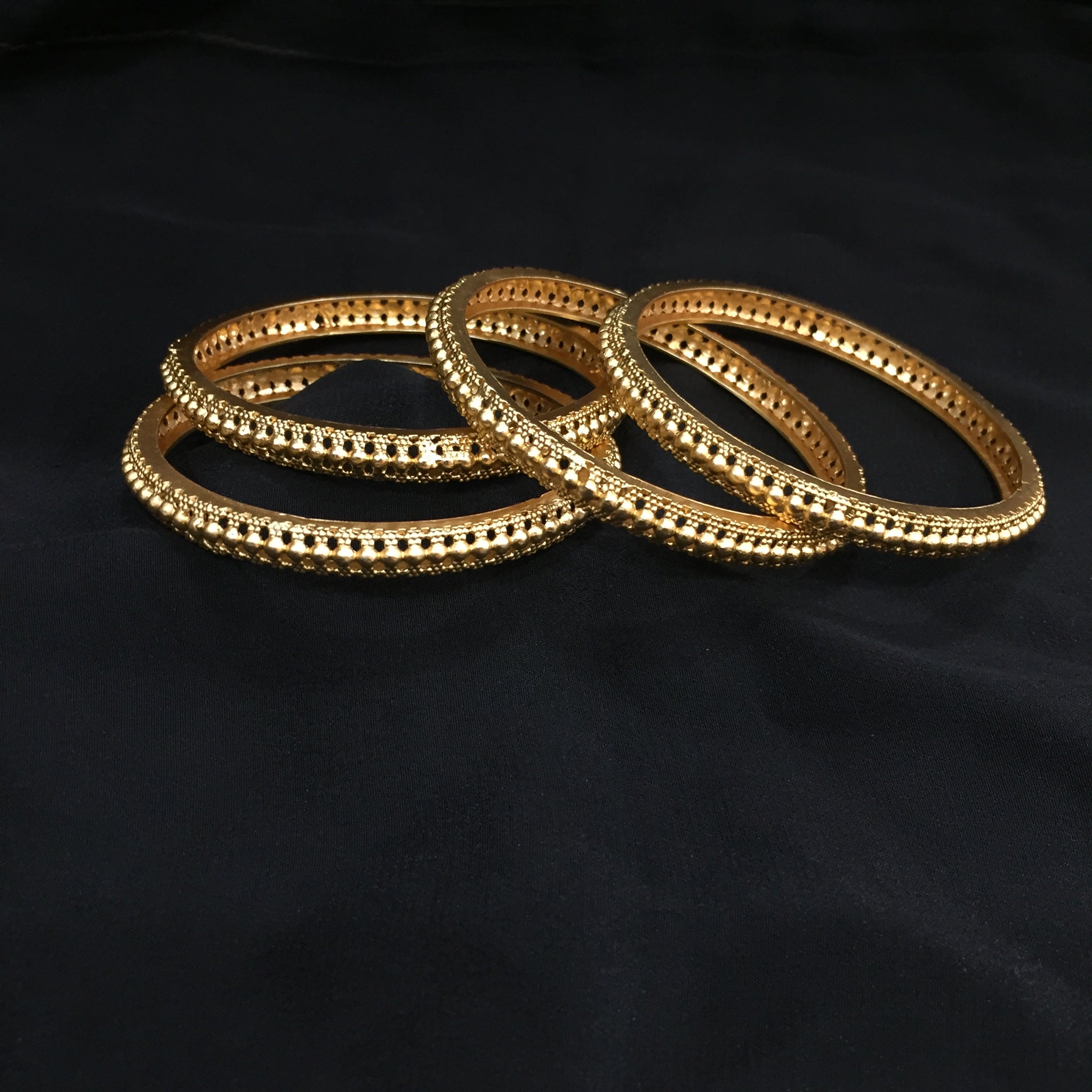 Antique Gold Finish Bangles/Kada 4512-1 - Dazzles Jewellery