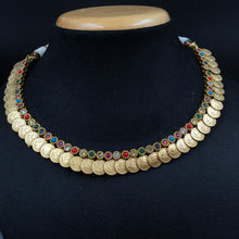 Round Neck Temple Necklace Set 3622-28 - Dazzles Jewellery