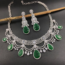 Round Neck Zircon/AD Necklace Set 5581-69 - Dazzles Jewellery
