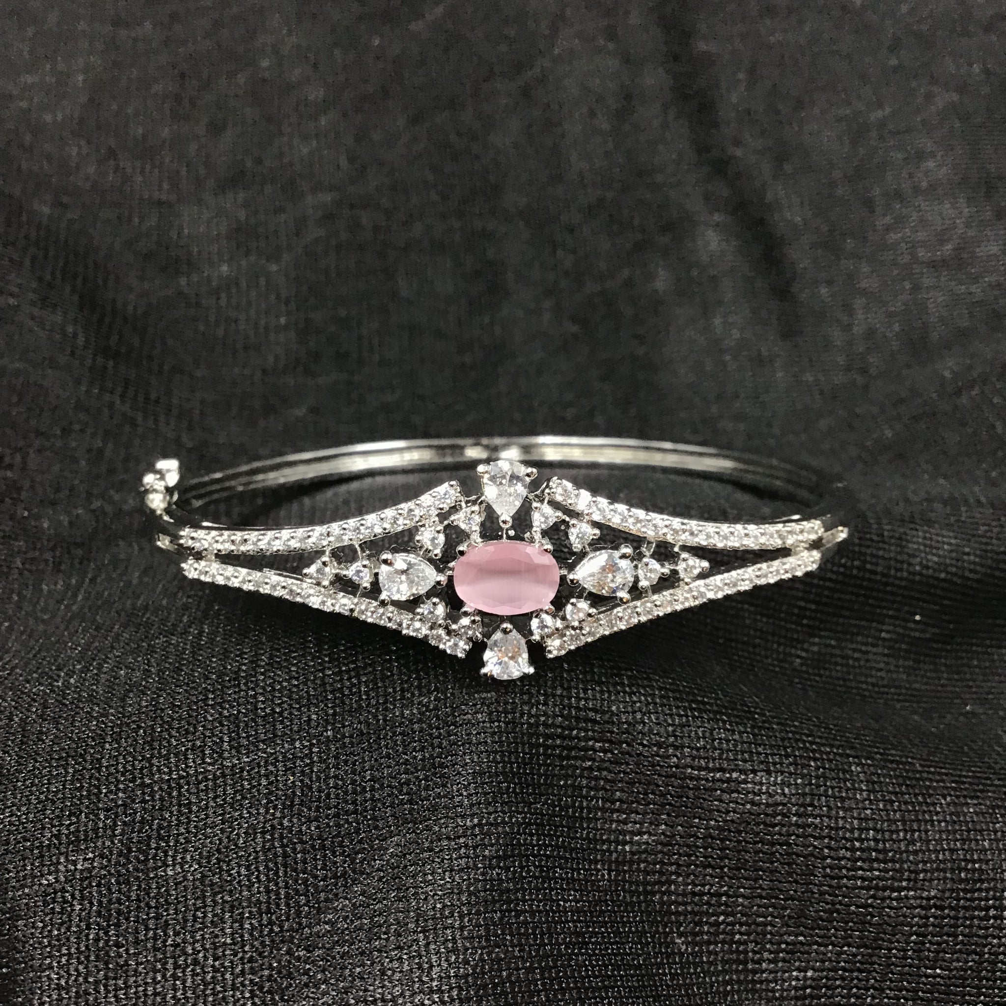 Openable Zircon/AD Bracelet 3232-11 - Dazzles Jewellery