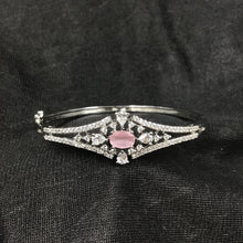 Openable Zircon/AD Bracelet 3232-11 - Dazzles Jewellery