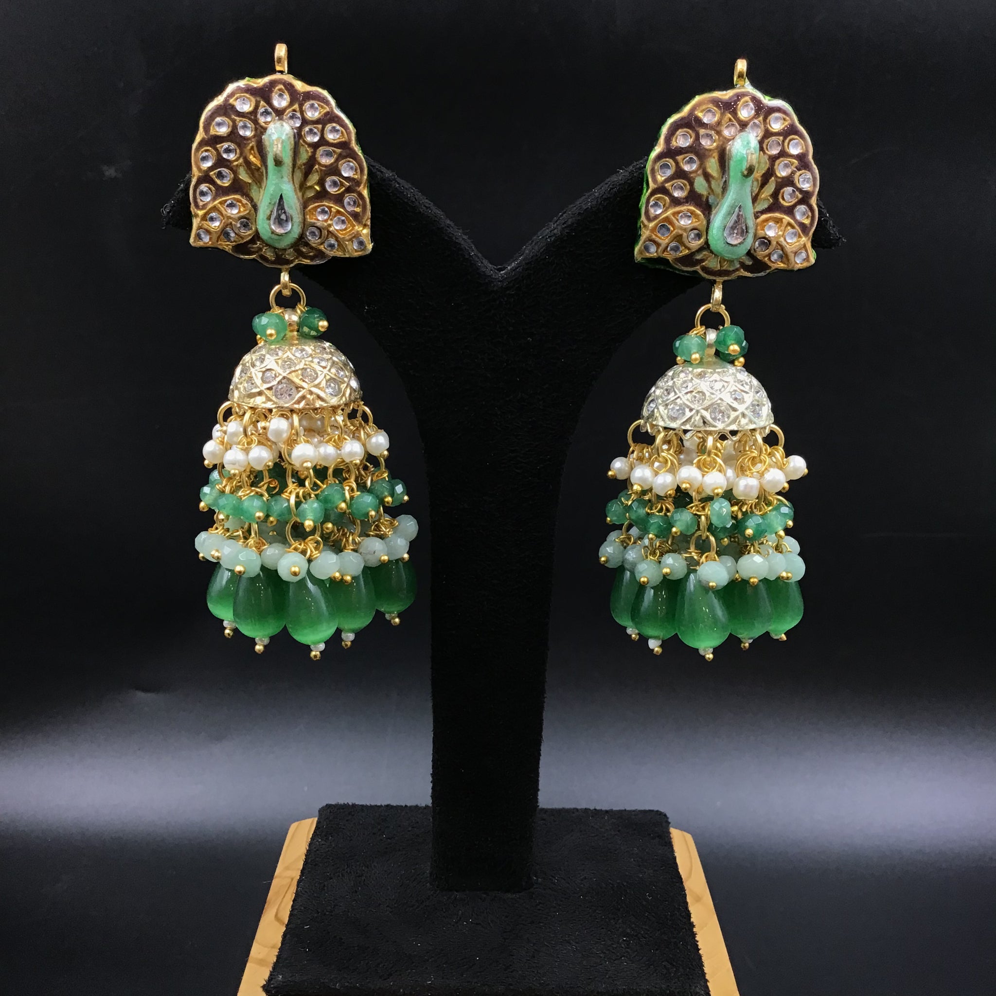 Jhumki Jadau Earring 4737-42 - Dazzles Jewellery