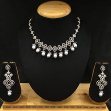 Round Neck Zircon/AD Necklace Set 5927-69 - Dazzles Jewellery
