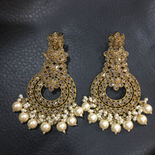 Chandbali Antique Earring 3969-28 - Dazzles Jewellery