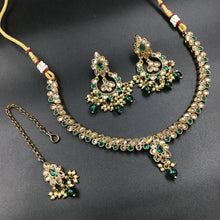 Round Neck Antique Necklace Set 4652-33 - Dazzles Jewellery