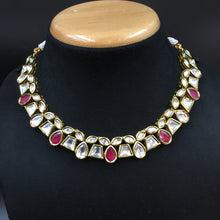 Round Neck Kundan Necklace Set 3713-28 - Dazzles Jewellery