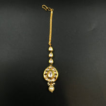 Kundan Maang Tikka 3829-28 - Dazzles Jewellery