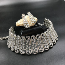 Silver Zircon/AD Choker  Set 15219-2366 - Dazzles Jewellery