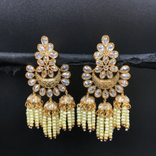 Champagne Gold Look Chandbali 8644-2646 - Dazzles Jewellery