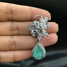 Zircon/AD Earring 1103-69 - Dazzles Jewellery