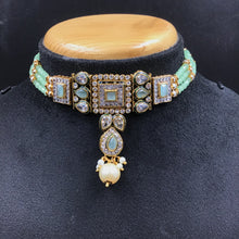 Choker Polki Necklace Set 5763-21 - Dazzles Jewellery