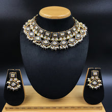 Blue Polki Necklace Set 7250-0466 - Dazzles Jewellery