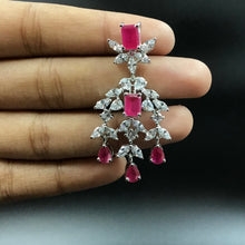 Round Neck Zircon/AD Necklace Set 4151-69 - Dazzles Jewellery
