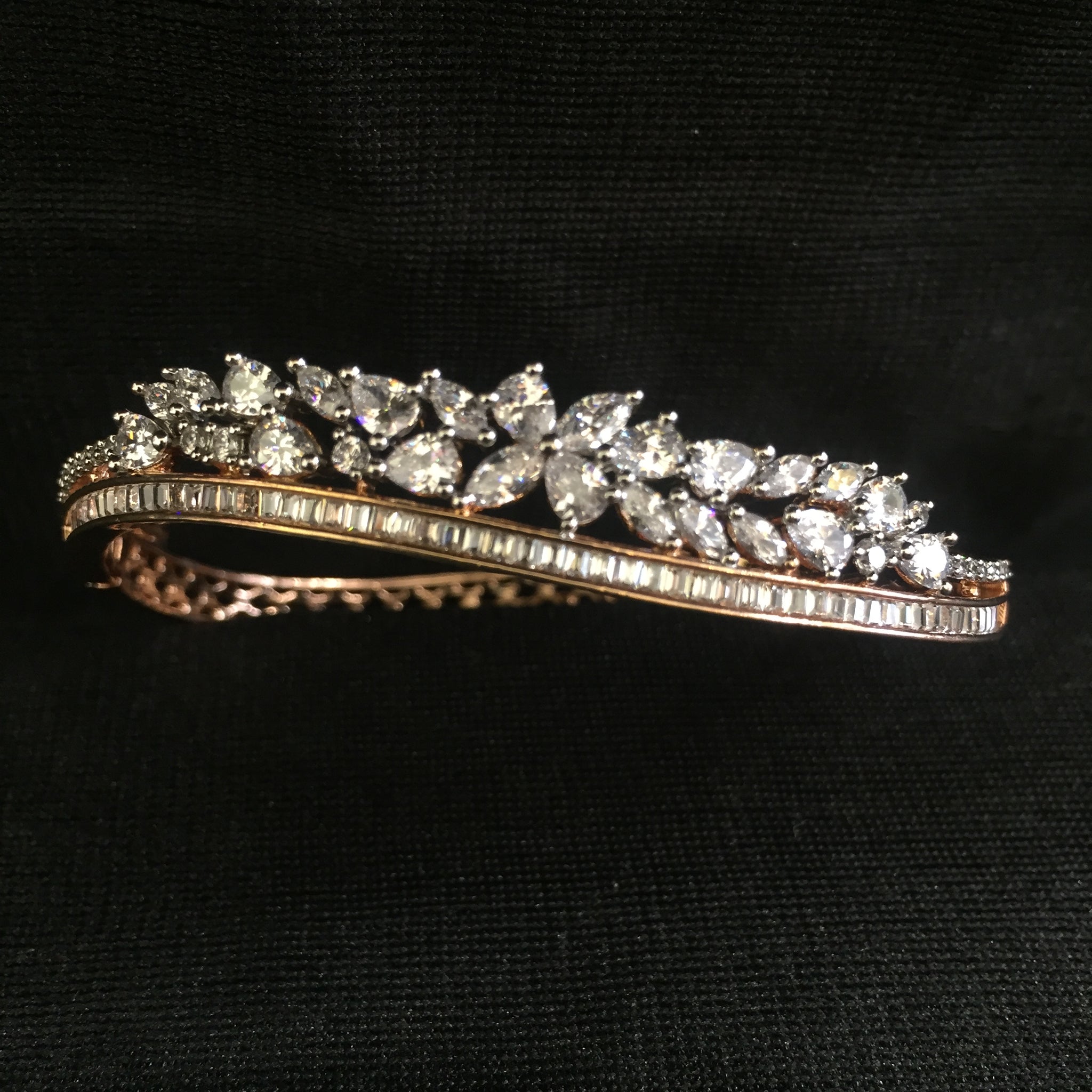 Rose Gold White Bracelet - Dazzles Jewellery