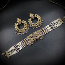 Choker Antique Necklace Set 7173-33 - Dazzles Jewellery