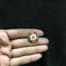 Multi Jadau Earring - Dazzles Jewellery