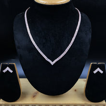 Round Neck Zircon/AD Necklace Set 7171-33 - Dazzles Jewellery