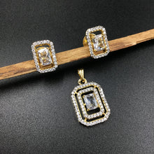 Light Zircon/AD Pendant Set 3447-68 - Dazzles Jewellery