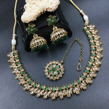 Round Neck Antique Necklace Set 7191-33 - Dazzles Jewellery