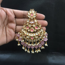 Pink Kundan Earring 18319-5501 - Dazzles Jewellery