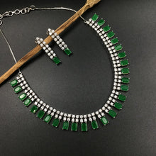 Round Neck Zircon/AD Necklace Set 3152-11 - Dazzles Jewellery