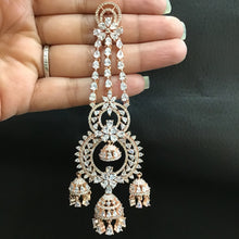 Zircon/AD Earring 1077-69 - Dazzles Jewellery