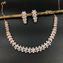 Round Neck Zircon/AD Necklace 3271-08 - Dazzles Jewellery