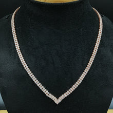 Round Neck Zircon/AD Necklace Set 7171-33 - Dazzles Jewellery