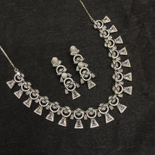 Round Neck Zircon/AD Necklace Set 6202-08 - Dazzles Jewellery