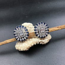 Silver Polish Zircon/AD Earring 6720-69 - Dazzles Jewellery