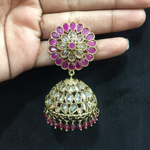 Jhumki Antique Earring 3962-28 - Dazzles Jewellery