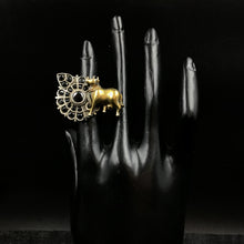 Adjustable Oxidized Ring Cow 4682-59 - Dazzles Jewellery