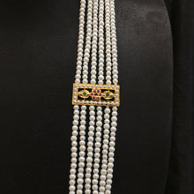 Long Neck Jadau Necklace Set 5632-65 - Dazzles Jewellery