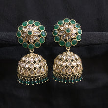 Jhumki Antique Earring 3967-28 - Dazzles Jewellery
