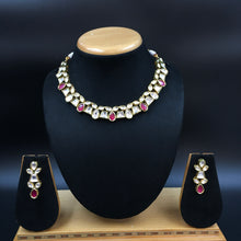 Round Neck Kundan Necklace Set 3713-28 - Dazzles Jewellery