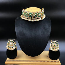 Gold Look Choker Set 1520-21 - Dazzles Jewellery