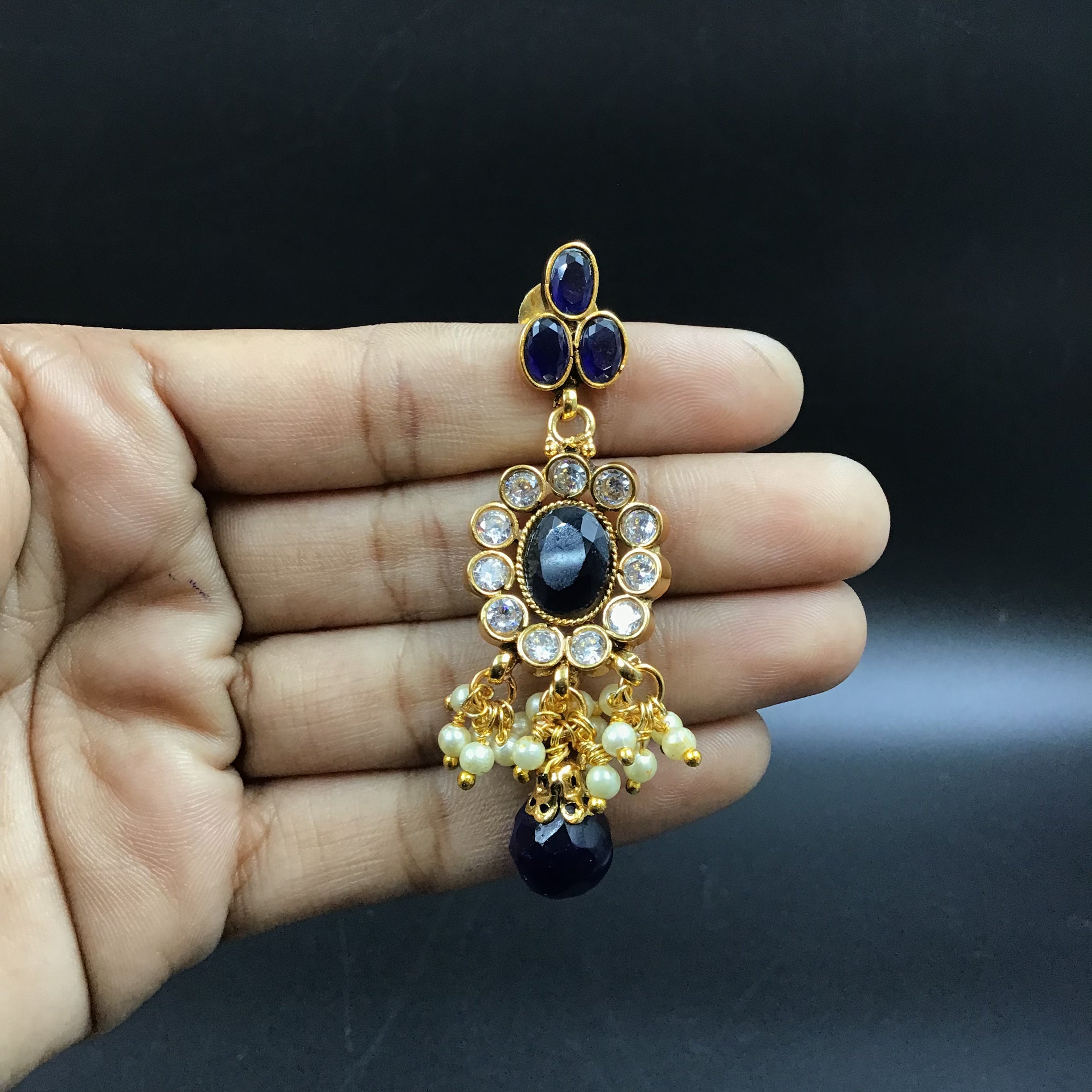 Choker Polki Necklace Set 8268 100 Dazzles Fashion and Costume