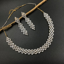 Round Neck Zircon/AD Necklace 3262-08 - Dazzles Jewellery