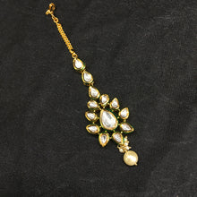 Kundan Maang Tikka 5898-28 - Dazzles Jewellery